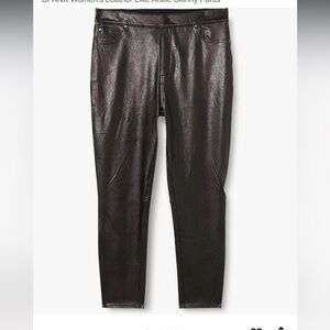 SPANX Women's Leather  Skinny Pants Leggings Size M